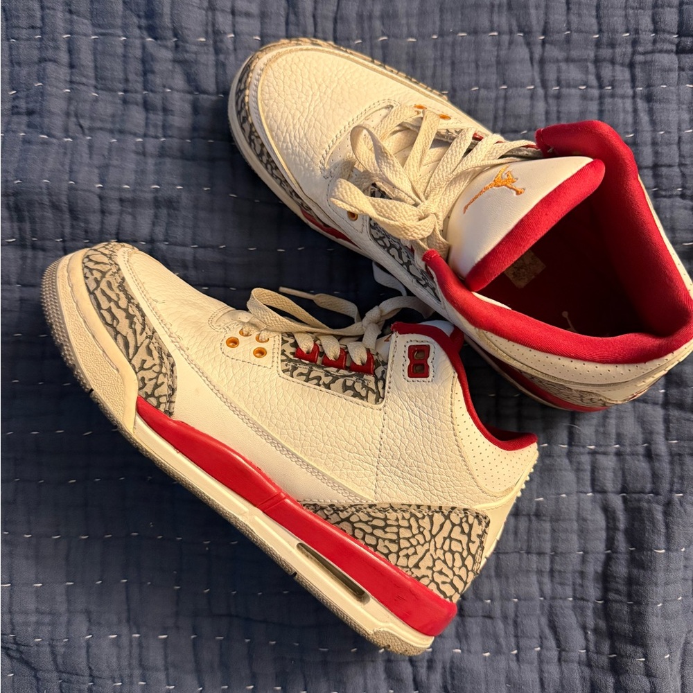 Nike Red and Cream Sneakers Iconic Design Air Unit